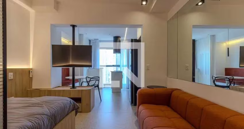 Kitnet / stúdio para aluguel - brooklin, 1 quarto,  33 m² - são paulo