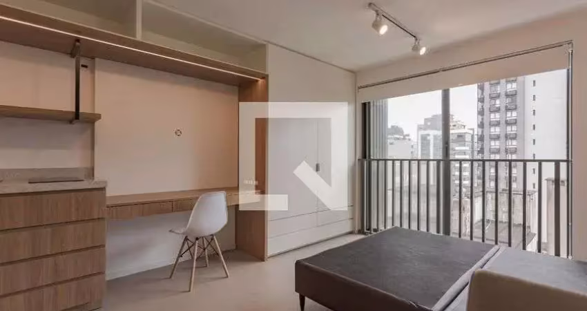 Kitnet / stúdio para aluguel - auxiliadora, 1 quarto,  24 m² - porto alegre