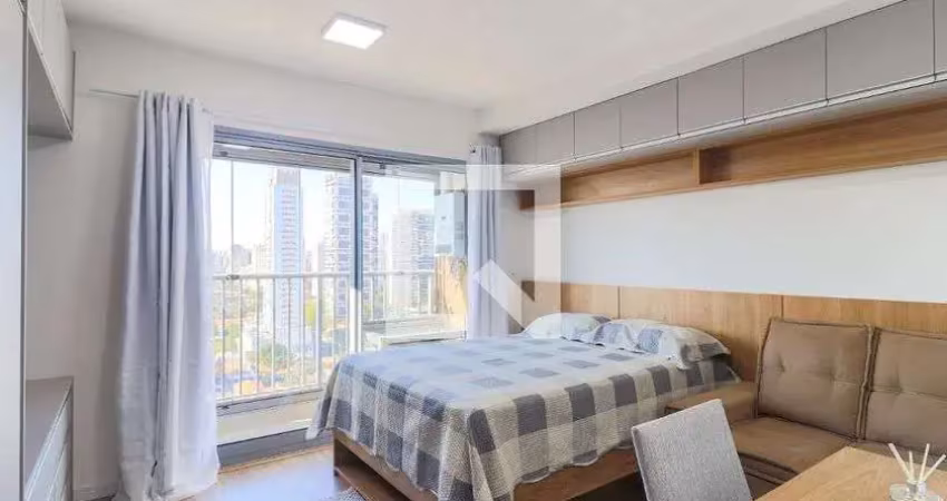 Kitnet / stúdio para aluguel - brooklin, 1 quarto,  24 m² - são paulo