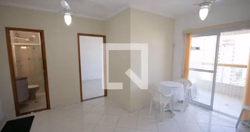 Apartamento para aluguel - vila tupi, 1 quarto,  58 m² - praia grande