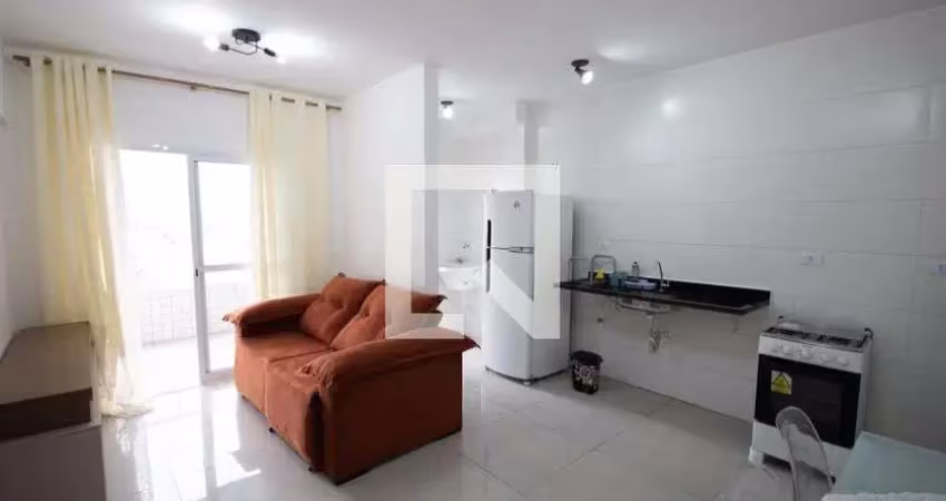 Apartamento para aluguel - nova mirim, 1 quarto,  45 m² - praia grande