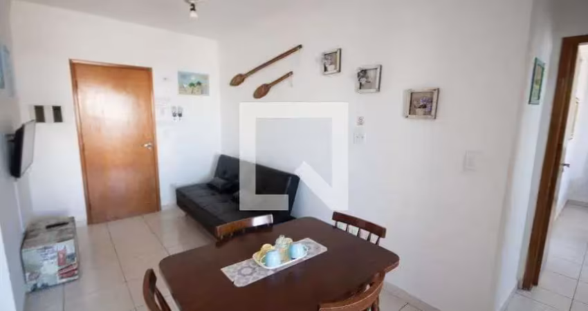Apartamento para aluguel - vila caiçara, 1 quarto,  44 m² - praia grande