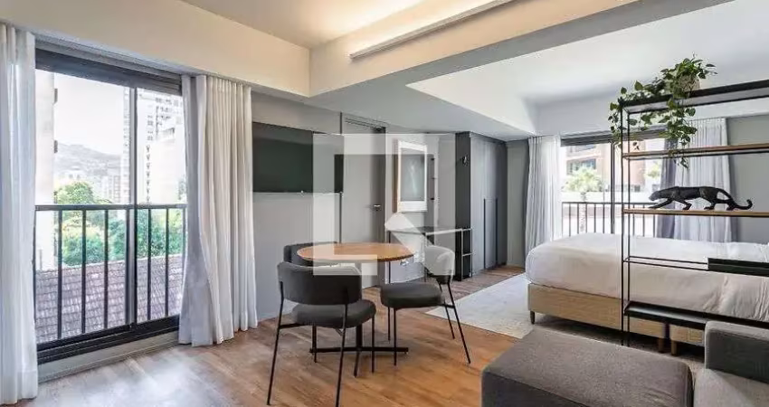 Kitnet / stúdio para aluguel - centro, 1 quarto,  34 m² - florianópolis