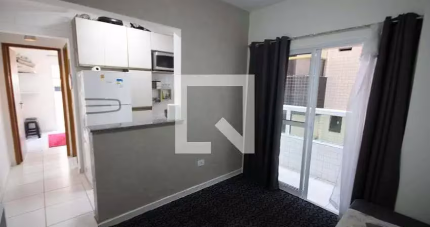 Apartamento para aluguel - boqueirão, 1 quarto,  39 m² - praia grande