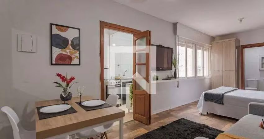 Kitnet / stúdio para aluguel - vila ipiranga, 1 quarto,  32 m² - porto alegre