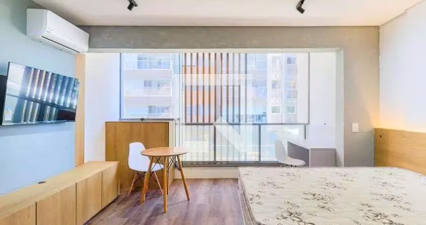 Kitnet / stúdio para aluguel - brooklin, 1 quarto,  30 m² - são paulo