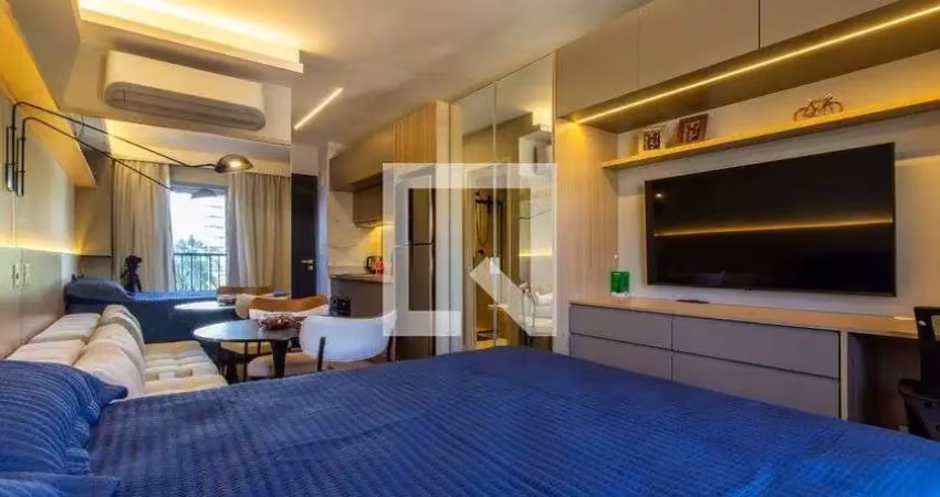 Kitnet / stúdio para aluguel - brooklin, 1 quarto,  24 m² - são paulo