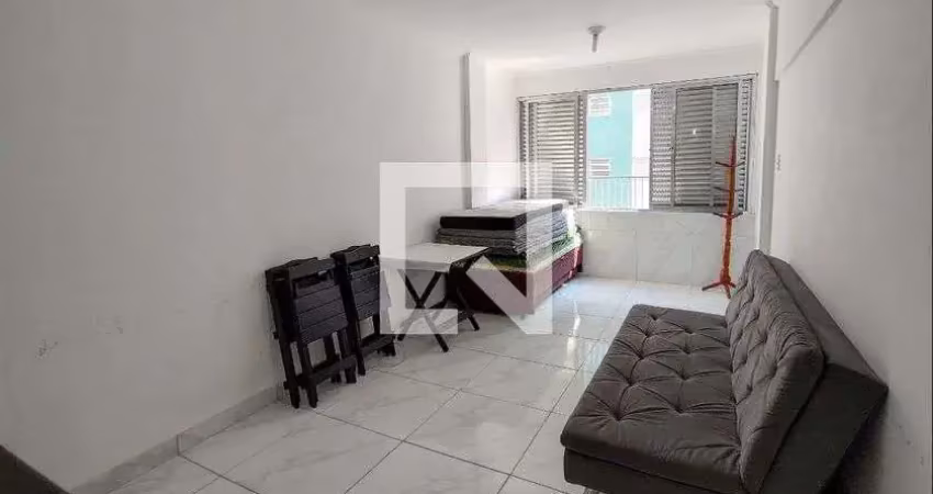 Kitnet / stúdio para aluguel - guilhermina, 1 quarto,  50 m² - praia grande