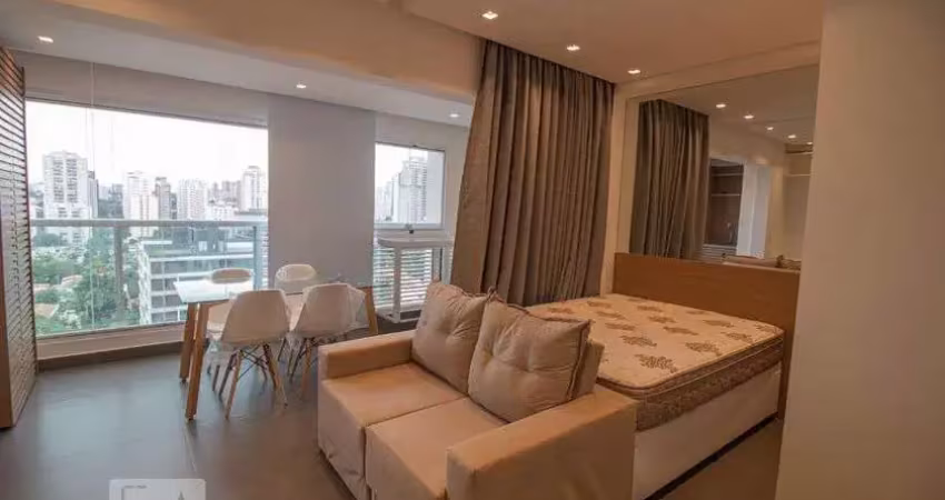 Kitnet / stúdio para aluguel - brooklin, 1 quarto,  33 m² - são paulo