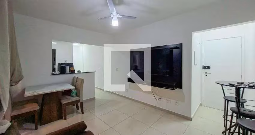 Kitnet / stúdio para aluguel - guilhermina, 1 quarto,  50 m² - praia grande