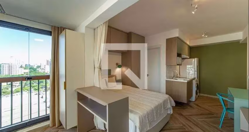 Kitnet / stúdio para aluguel - brooklin, 1 quarto,  24 m² - são paulo