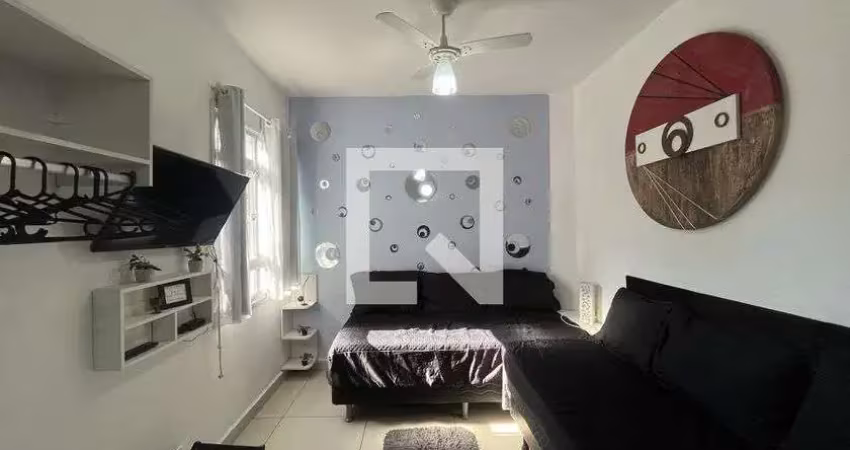 Kitnet / stúdio para aluguel - ponta da praia, 1 quarto,  35 m² - santos