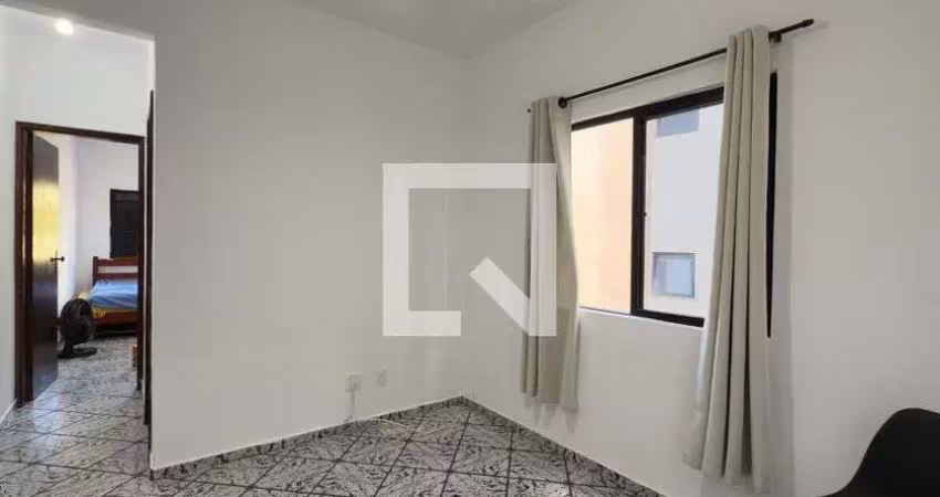 Apartamento para aluguel - guilhermina, 1 quarto,  42 m² - praia grande