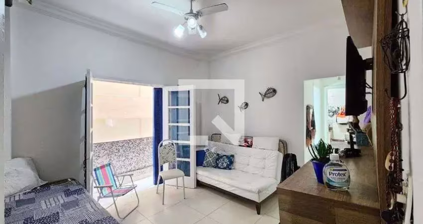 Kitnet / stúdio para aluguel - josé menino, 1 quarto,  30 m² - santos