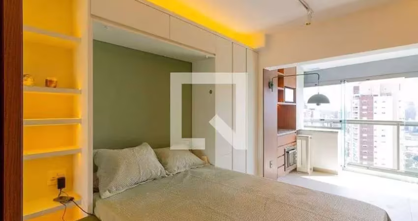 Kitnet / stúdio para aluguel - brooklin, 1 quarto,  33 m² - são paulo