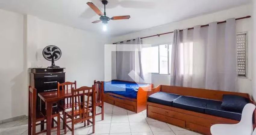 Kitnet / stúdio para aluguel - jose menino, 1 quarto,  40 m² - santos