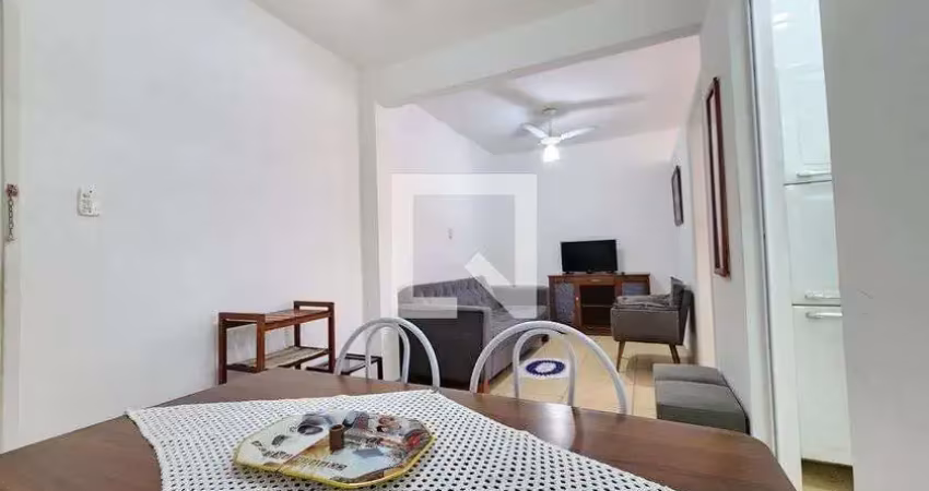 Apartamento para aluguel - ponta da praia, 1 quarto,  38 m² - santos