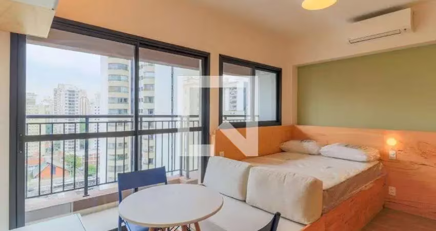 Kitnet / stúdio para aluguel - brooklin, 1 quarto,  24 m² - são paulo