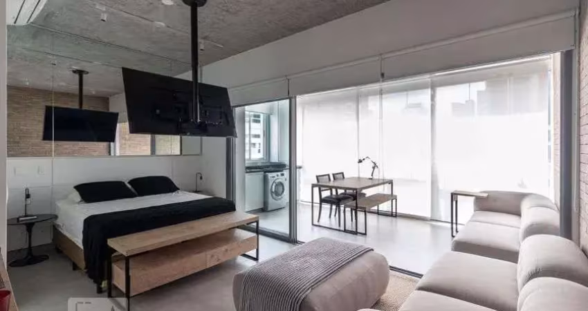 Kitnet / stúdio para aluguel - moema, 1 quarto,  45 m² - são paulo