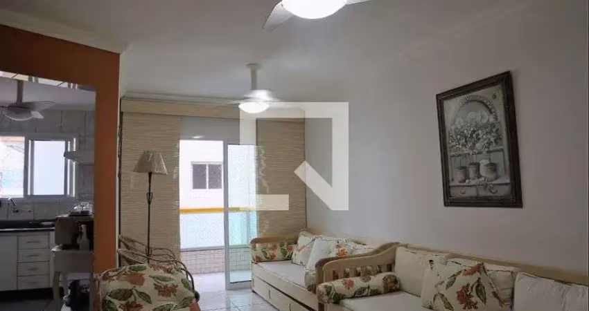 Apartamento para aluguel - vila caiçara, 1 quarto,  51 m² - praia grande