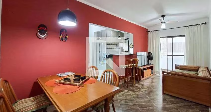 Apartamento para aluguel - vila tupi, 1 quarto,  52 m² - praia grande