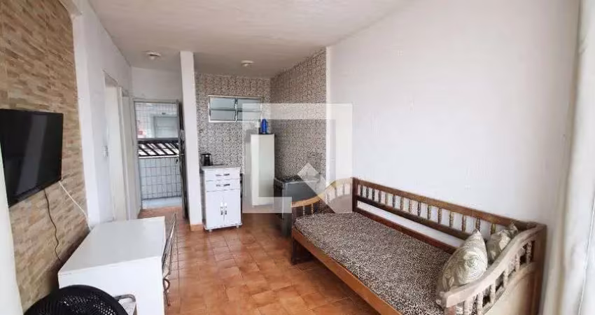 Apartamento para aluguel - vila caiçara, 1 quarto,  70 m² - praia grande