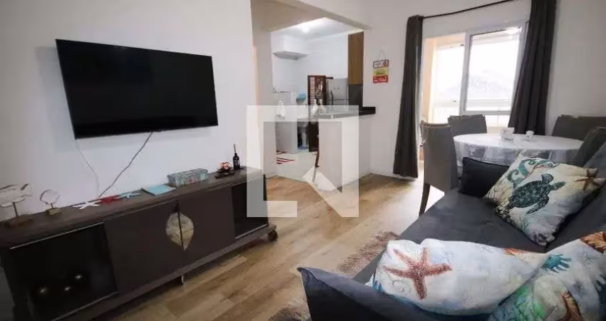 Apartamento para aluguel - maracanã, 1 quarto,  55 m² - praia grande