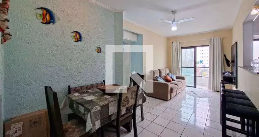 Apartamento para aluguel - cidade ocian, 1 quarto,  50 m² - praia grande
