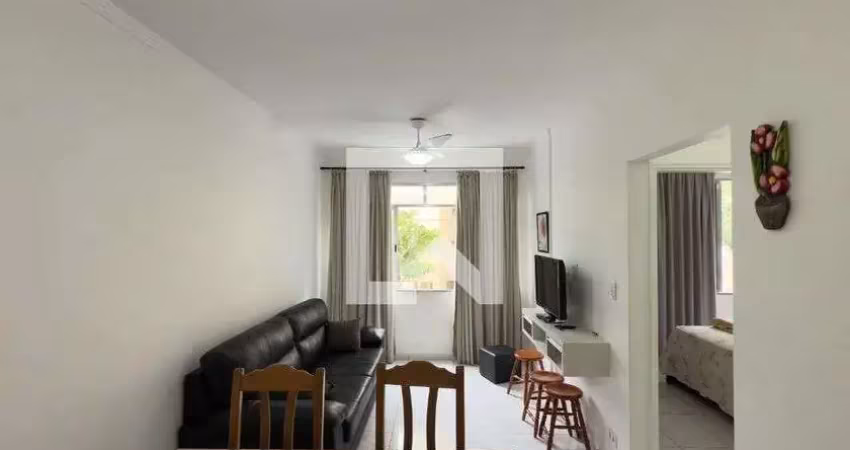 Apartamento para aluguel - vila tupi, 1 quarto,  60 m² - praia grande