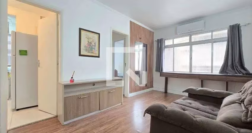 Apartamento para aluguel - gonzaga , 1 quarto,  47 m² - santos