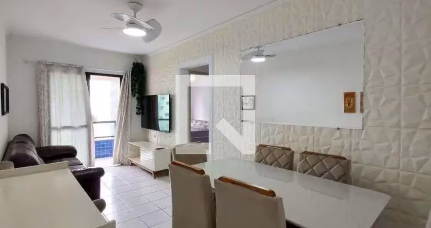 Apartamento para aluguel - boqueirão, 2 quartos,  70 m² - praia grande
