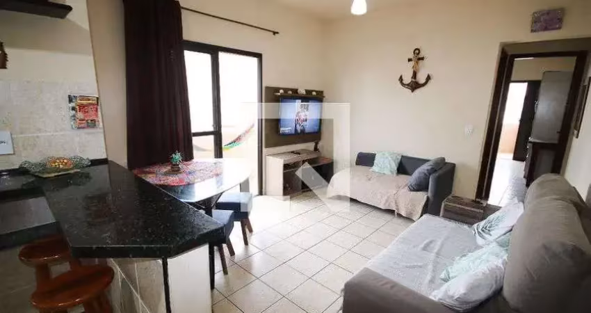 Apartamento para aluguel - nova mirim, 1 quarto,  54 m² - praia grande