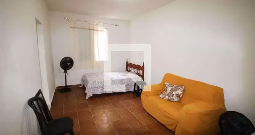 Kitnet / stúdio para aluguel - guilhermina, 1 quarto,  45 m² - praia grande