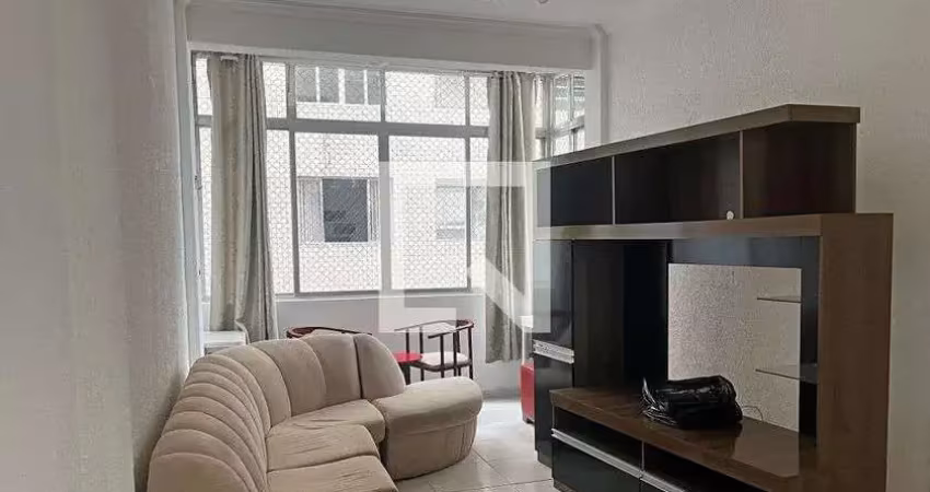 Apartamento para aluguel - gonzaga , 1 quarto,  60 m² - santos