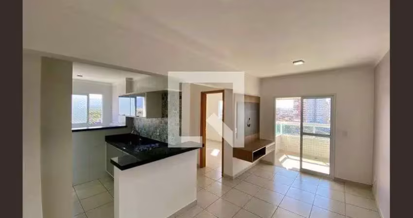 Apartamento para aluguel - guilhermina, 1 quarto,  44 m² - praia grande