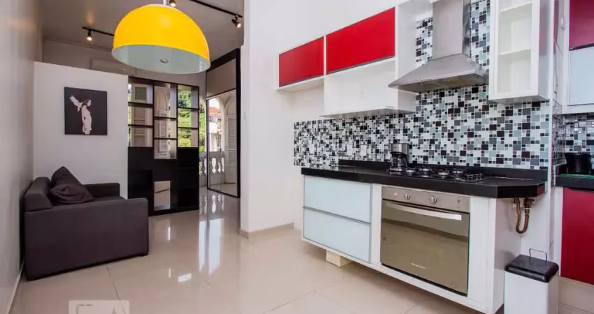 Kitnet / stúdio para aluguel - laranjeiras, 1 quarto,  40 m² - rio de janeiro