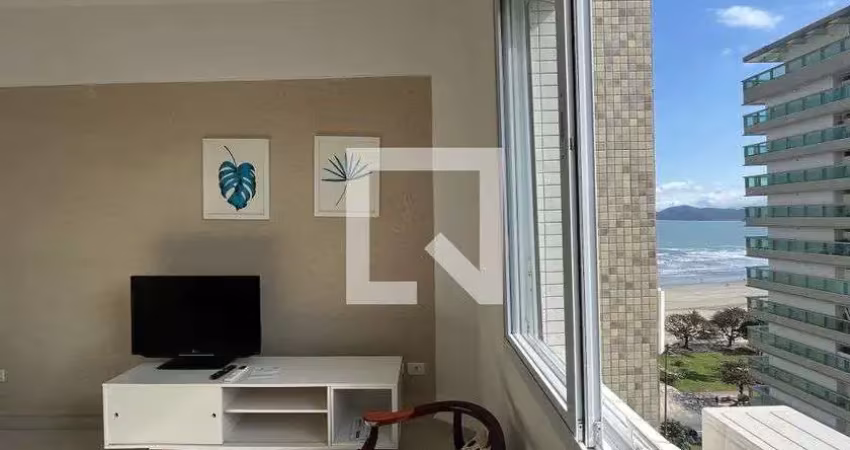 Apartamento para aluguel - embaré, 1 quarto,  48 m² - santos