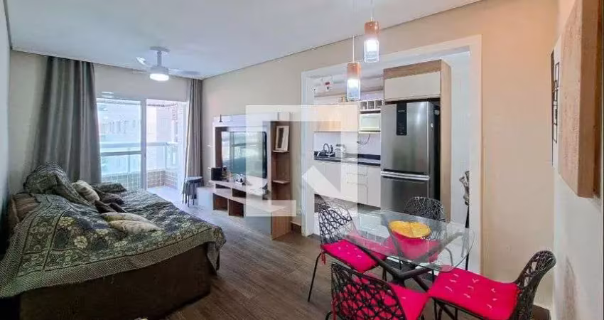 Apartamento para aluguel - boqueirão, 2 quartos,  74 m² - praia grande