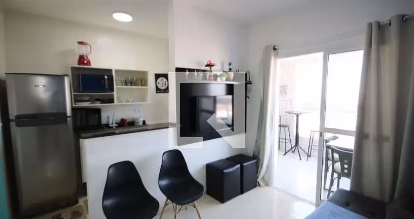 Apartamento para aluguel - maracanã, 1 quarto,  43 m² - praia grande
