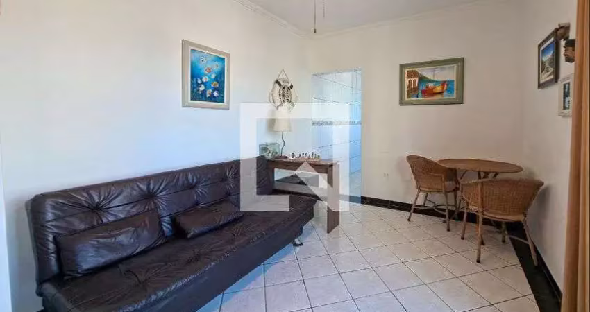 Apartamento para aluguel - guilhermina, 1 quarto,  43 m² - praia grande