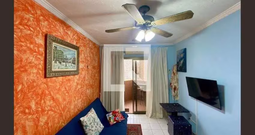 Apartamento para aluguel - boqueirão, 1 quarto,  70 m² - praia grande
