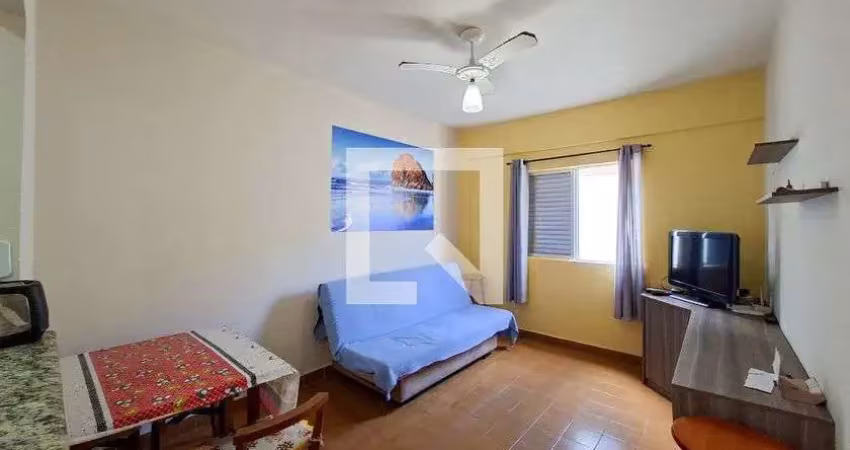 Apartamento para aluguel - vila caiçara, 1 quarto,  36 m² - praia grande
