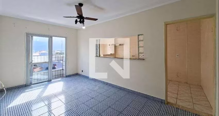 Apartamento para aluguel - vila caiçara, 1 quarto,  49 m² - praia grande