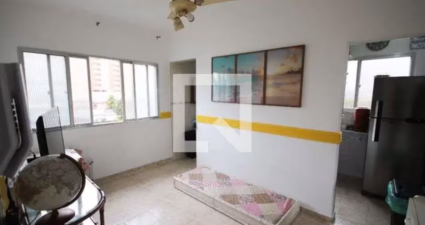Apartamento para aluguel - boqueirão, 1 quarto,  55 m² - praia grande