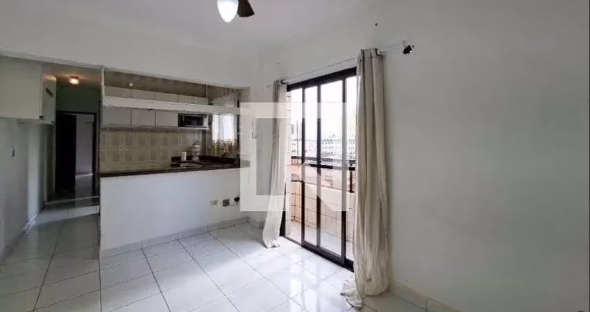 Apartamento para aluguel - guilhermina, 1 quarto,  44 m² - praia grande