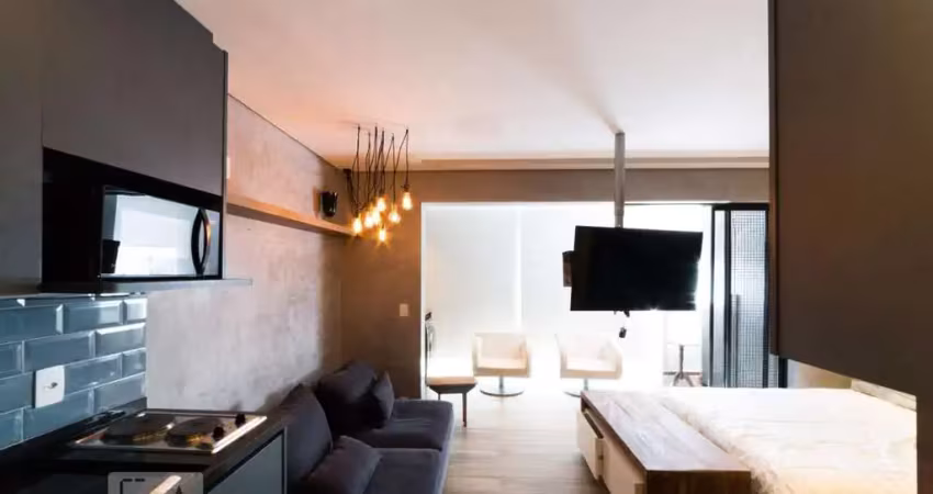 Kitnet / stúdio para aluguel - brooklin, 1 quarto,  33 m² - são paulo