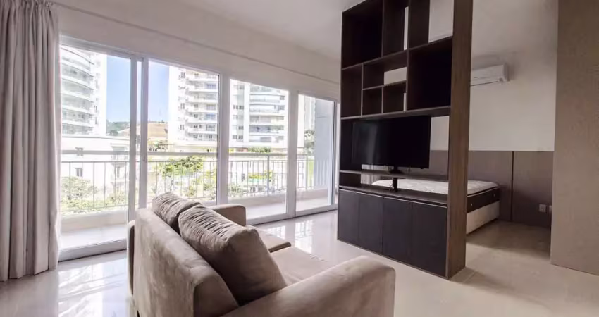 Kitnet / stúdio para aluguel - alphaville, 1 quarto,  51 m² - santana de parnaíba