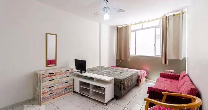 Kitnet / stúdio para aluguel - embaré, 1 quarto,  37 m² - santos