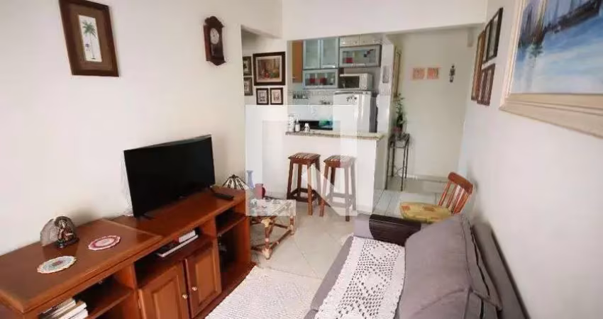 Apartamento para aluguel - vila caiçara, 1 quarto,  41 m² - praia grande