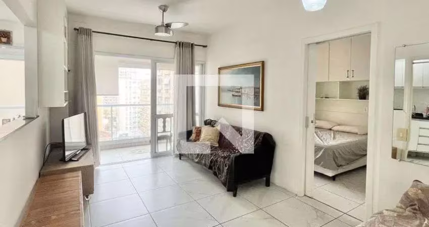 Apartamento para aluguel - gonzaga , 1 quarto,  60 m² - santos
